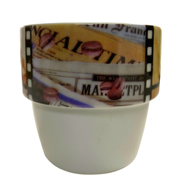 Cypress Home Stackable Coffee Mugs with Stack-Rack Set of 13| 6 cups & 6 Saucers - Picture 4 of 6